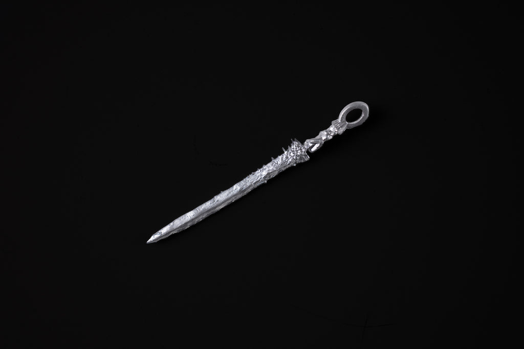 Decorative silver  on a black background