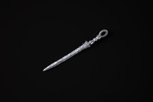 Decorative silver  on a black background